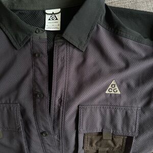 Nike ACG Charcoal and Black Casual Shirt